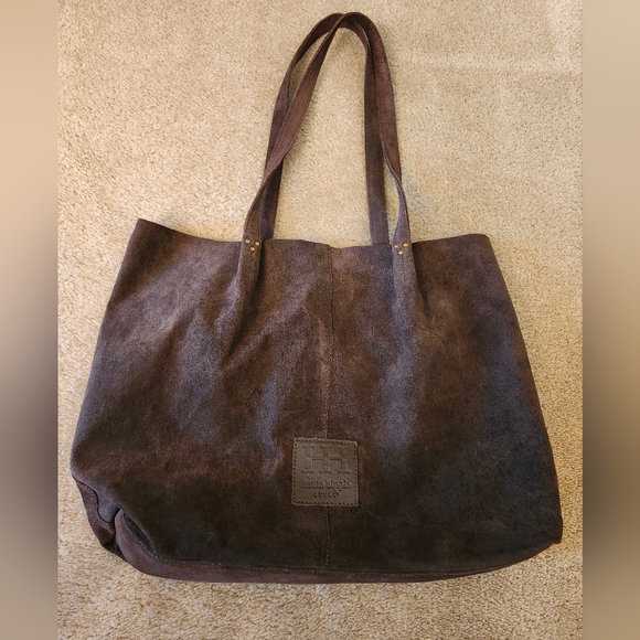 Haute Hippie Brown Suede Tote Bag - Picture 1 of 6